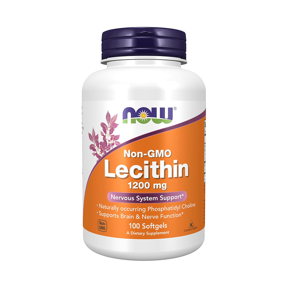 NOW Foods Supplements, Lecithin 1200 mg na may natural na nagaganap na Phosphatidyl Choline, 200 Softgels