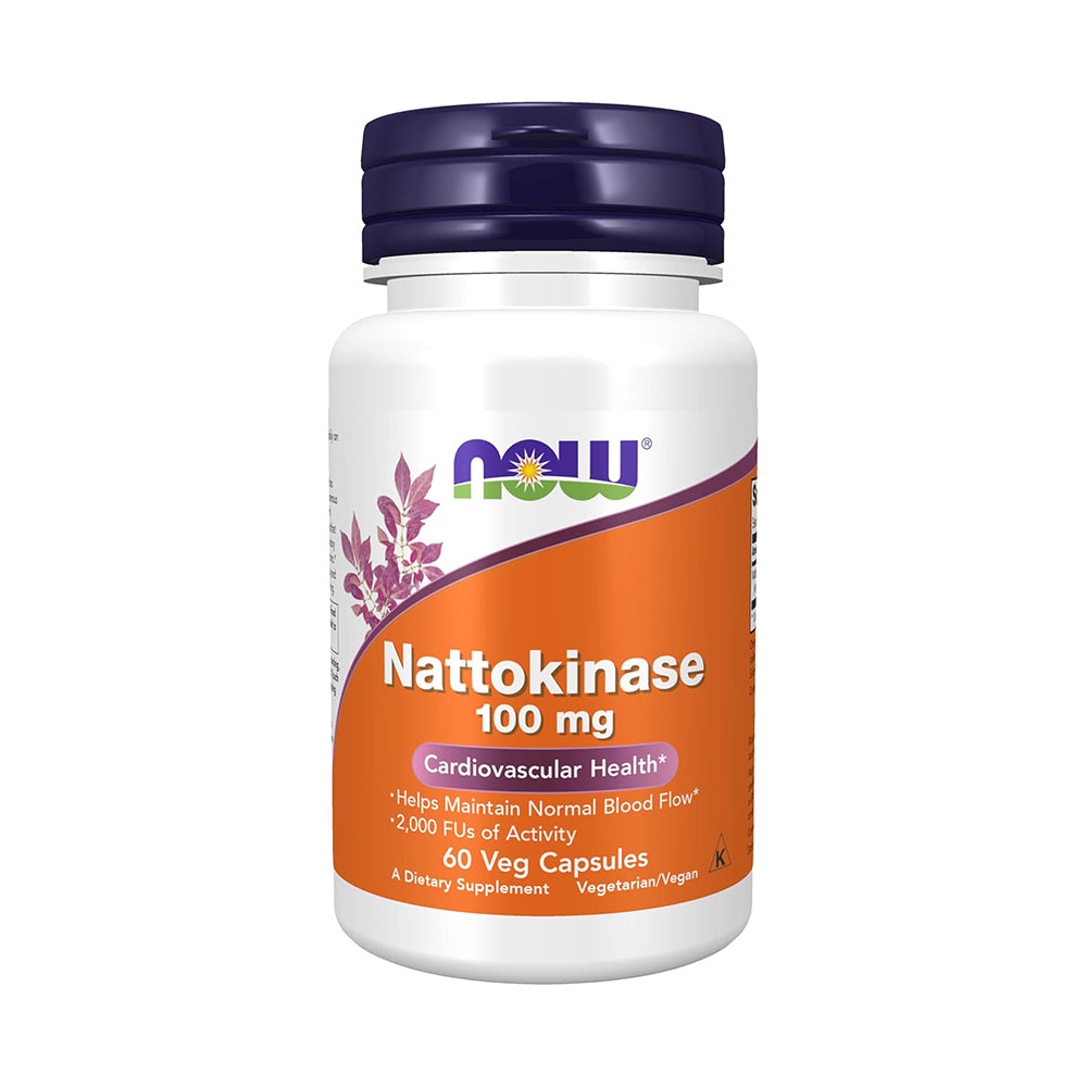 NGAYON Mga Supplement, Nattokinase 100 mg (mula sa Non-GMO Soy) na may 2,000 FU ng Aktibidad, 60 Veg Capsules 