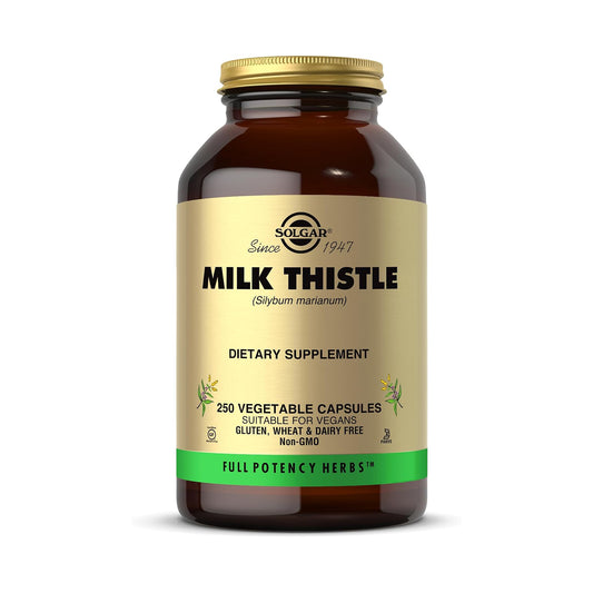 SOLGAR Milk Thistle - 250 Vegetable Capsules - Full Potency (FP)