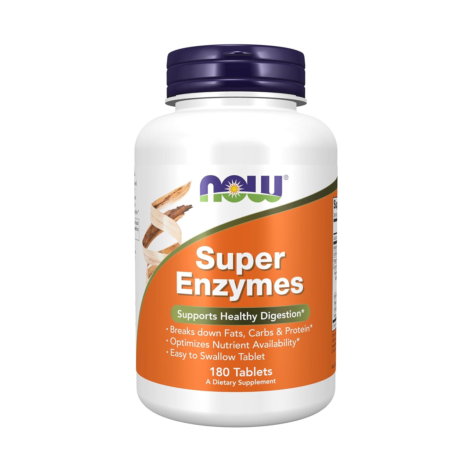 NOW Foods Supplements, Super Enzymes, Formulated with Bromelain, Ox Bile, Pancreatin at Papain, 180 Tablets 