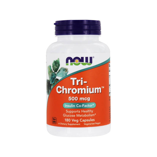 NOW Foods - Tri-Chromium 500 mcg. - 180 Vegetarian Capsules