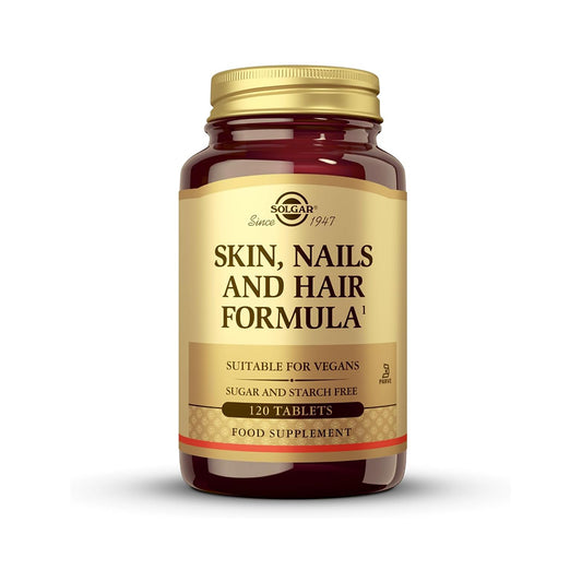 Solgar Skin, Nails & Hair, Advanced MSM Formula, 120 Tablets - Supports Collagen for Hair, Nail and Skin Health