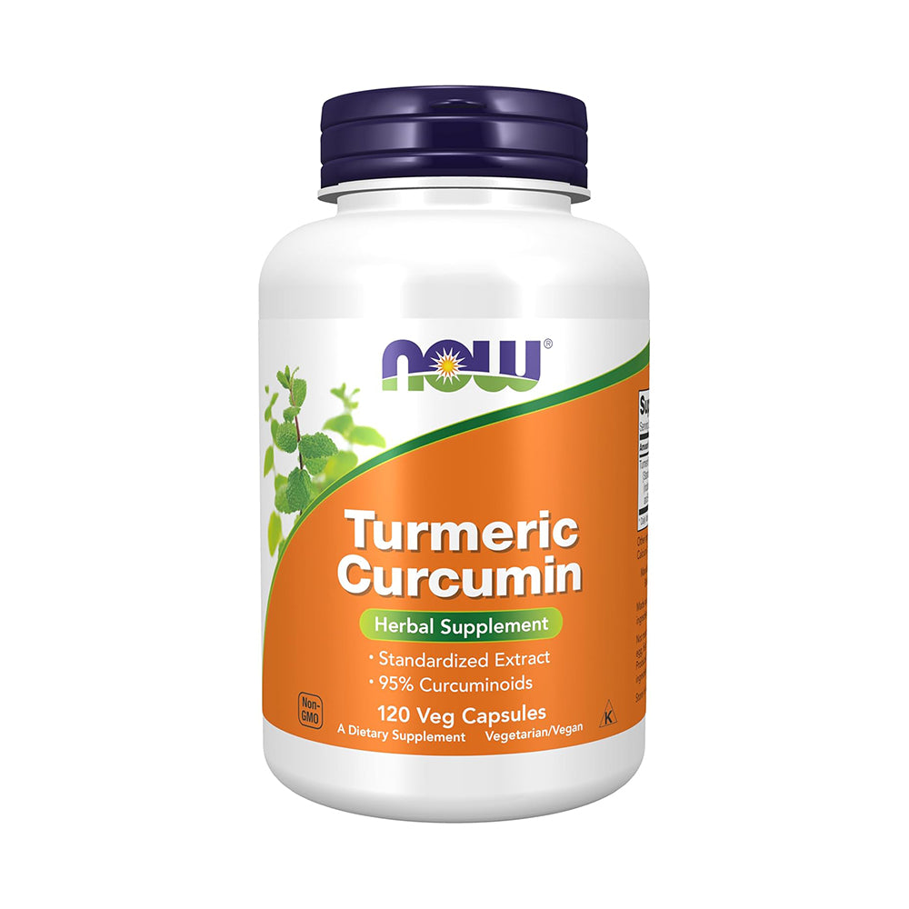 NOW Foods Supplements, Turmeric Curcumin, Nagmula sa Turmeric Root Extract, Herbal Supplement, 120 Veg Capsules 