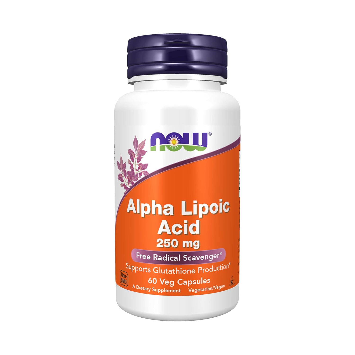 NOW Foods Supplements, Alpha Lipoic Acid 250 mg, Sinusuportahan ang Glutathione Production*, Free Radical Scavenger*, 60 Veg Capsules 