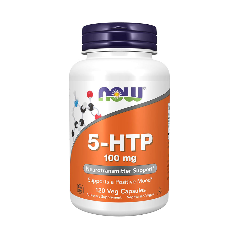 NOW Foods Supplements, 5-HTP (5-hydroxytryptophan) 100 mg, Neurotransmitter Support*, 120 Veg Capsules