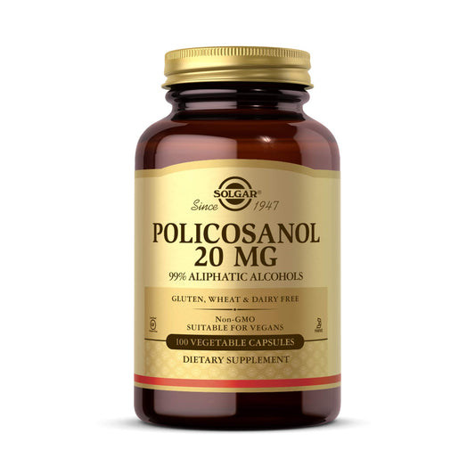 Solgar Policosanol, 20 mg, 100 Vegetable Capsules