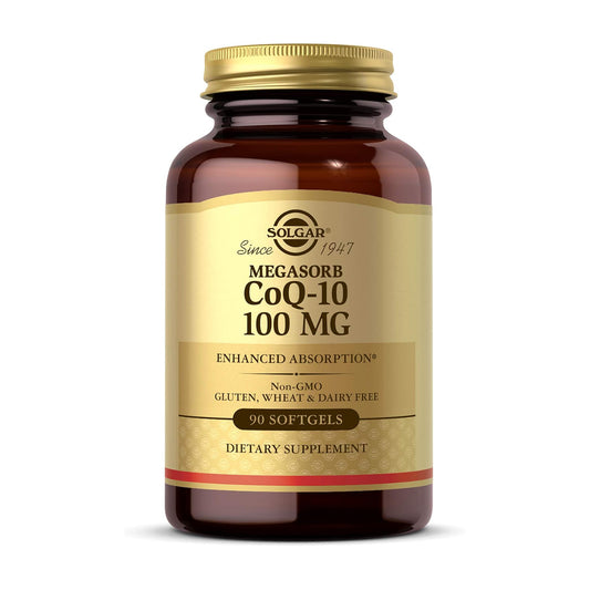 Solgar Megasorb CoQ-10 100 mg, 90 Softgels - Supports Healthy Aging 90 Servings