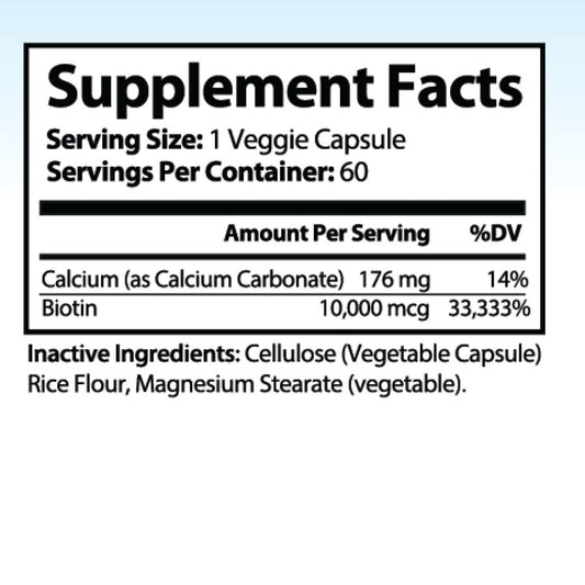 Seaknhp Supplements, Biotin 10,000 mcg