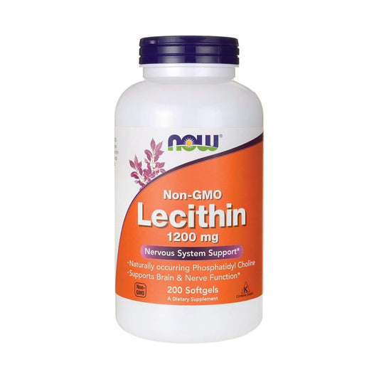 Now Foods 非遺伝子組み換えレシチン 1,200 mg 200粒