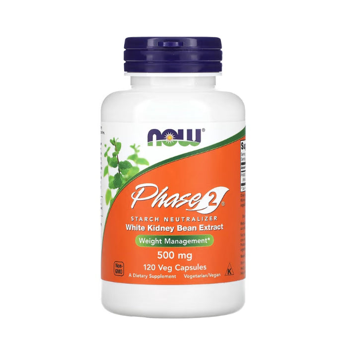 NOW Foods, Phase 2, Starch Neutralizer, 500 mg, 120 Veg Capsules