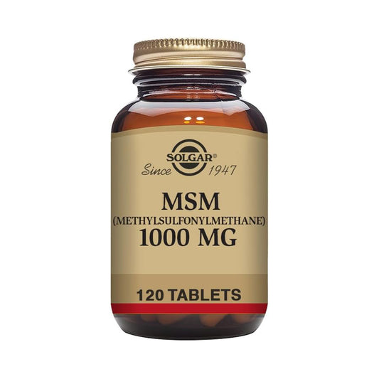 Solgar MSM 1000 mg - 120 Tablets - Sinusuportahan ang mga Joints at Connective Tissue 
