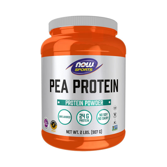 NOW Foods スポーツニュートリション、ピープロテイン 24g、速吸収、無香料パウダー、2ポンド