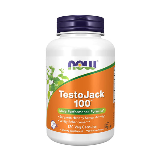 NOW Foods Supplements, TestoJack™ 100 na may LJ100®, isang malakas na standardized extract ng Tongkat Ali (Eurycoma longifolia), 120 Veg Capsules